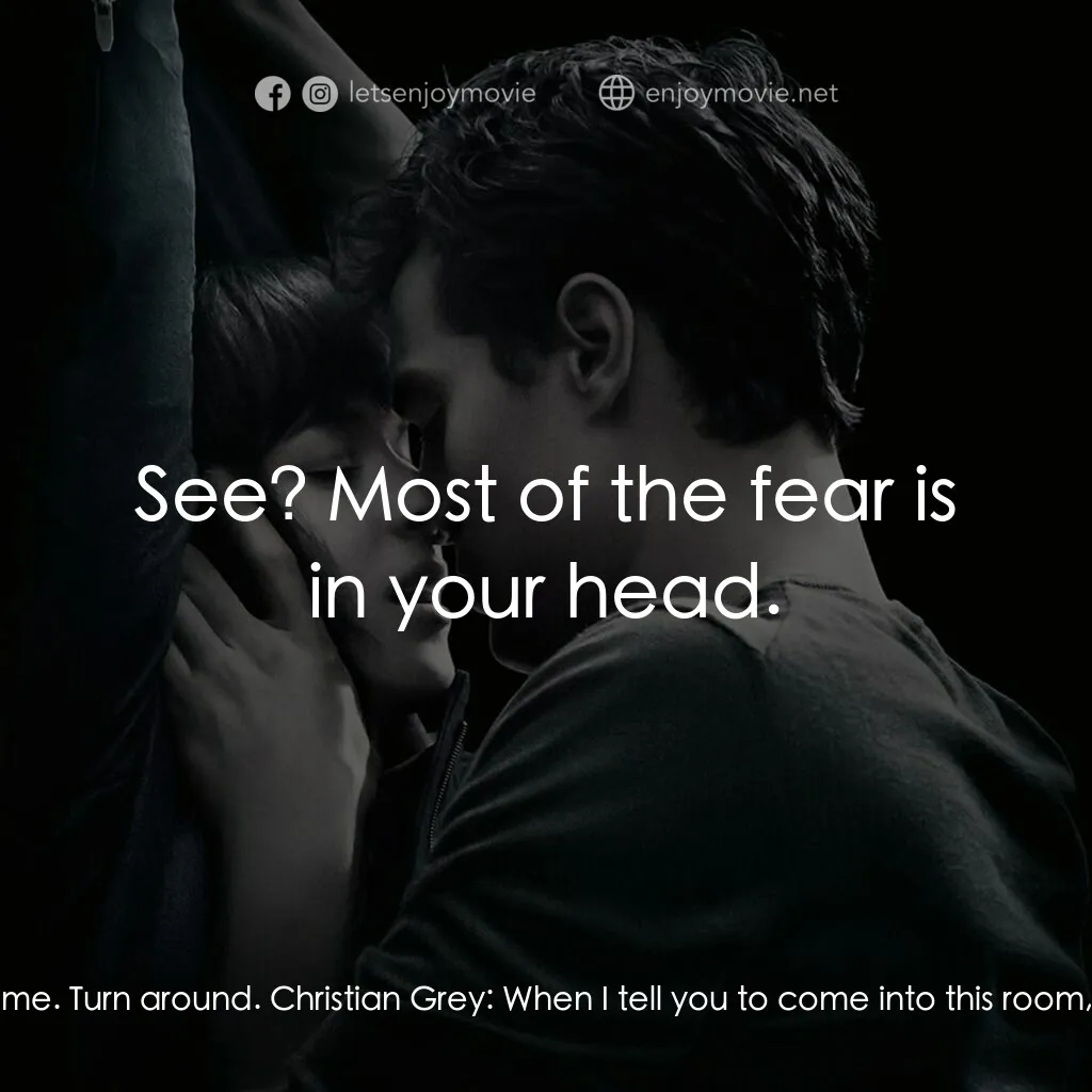 《格雷的五十道陰影》經典台詞：Christian Grey:  You have a beautiful body, Anasta ...