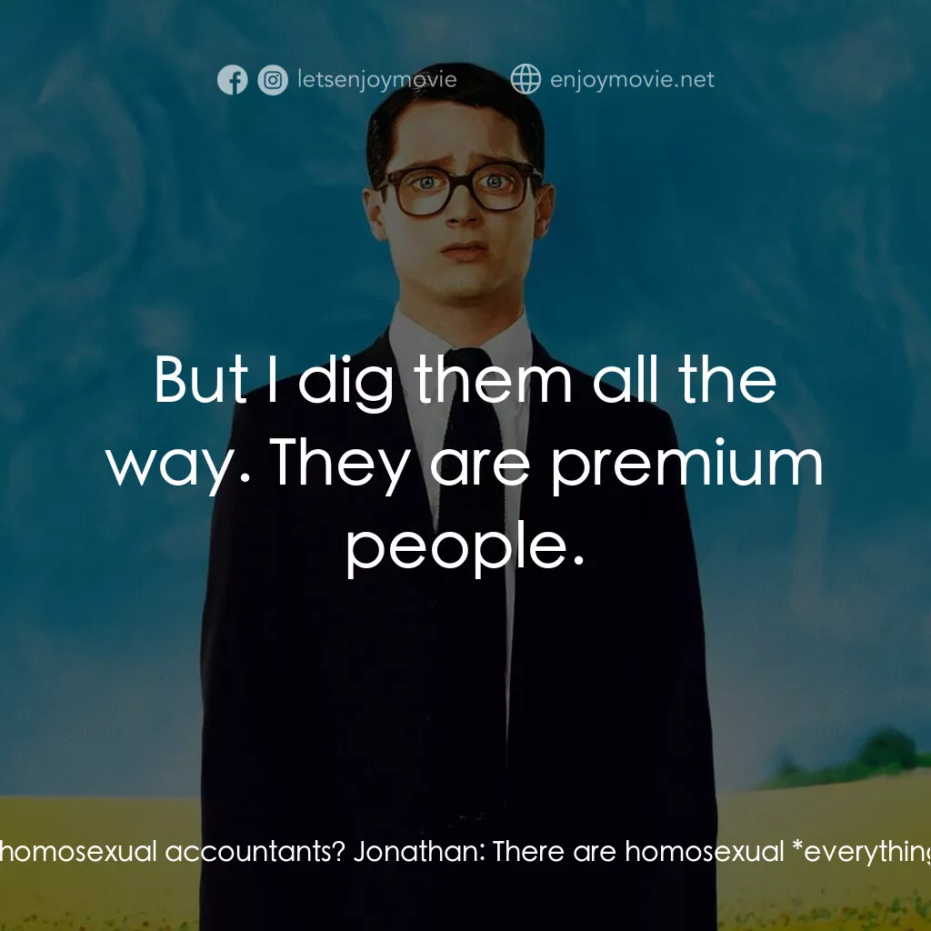 真相大白電影對白：Alex:  How much currency would a first-rate accountant receive in America? Jonath