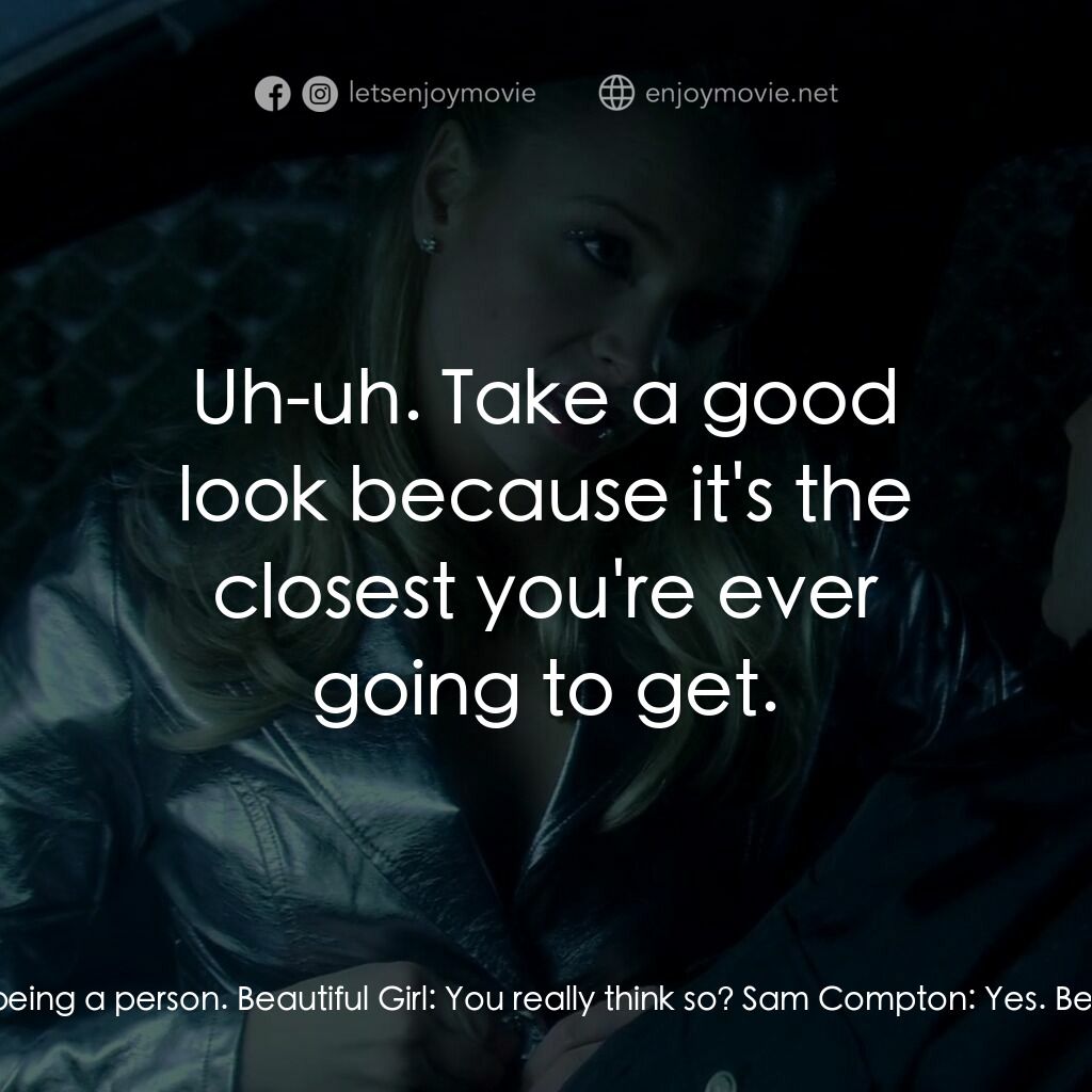 《誘惑2》經典台詞：Sam Compton:  You know the problem with places lik ...