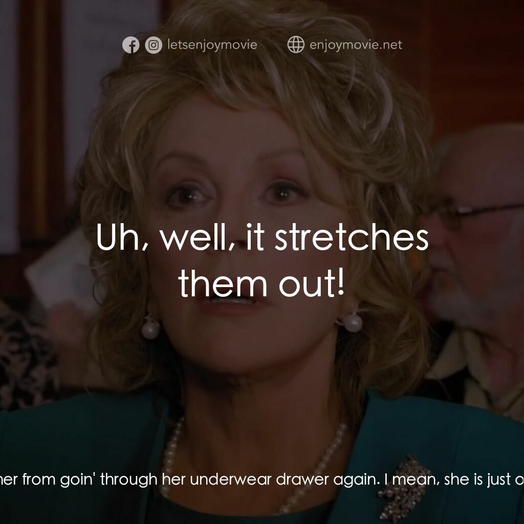 一場糟糕的婚禮電影對白：LaVonda DuPree:  Well, Evelyn was in her kitchen, picklin' okras from her garden,