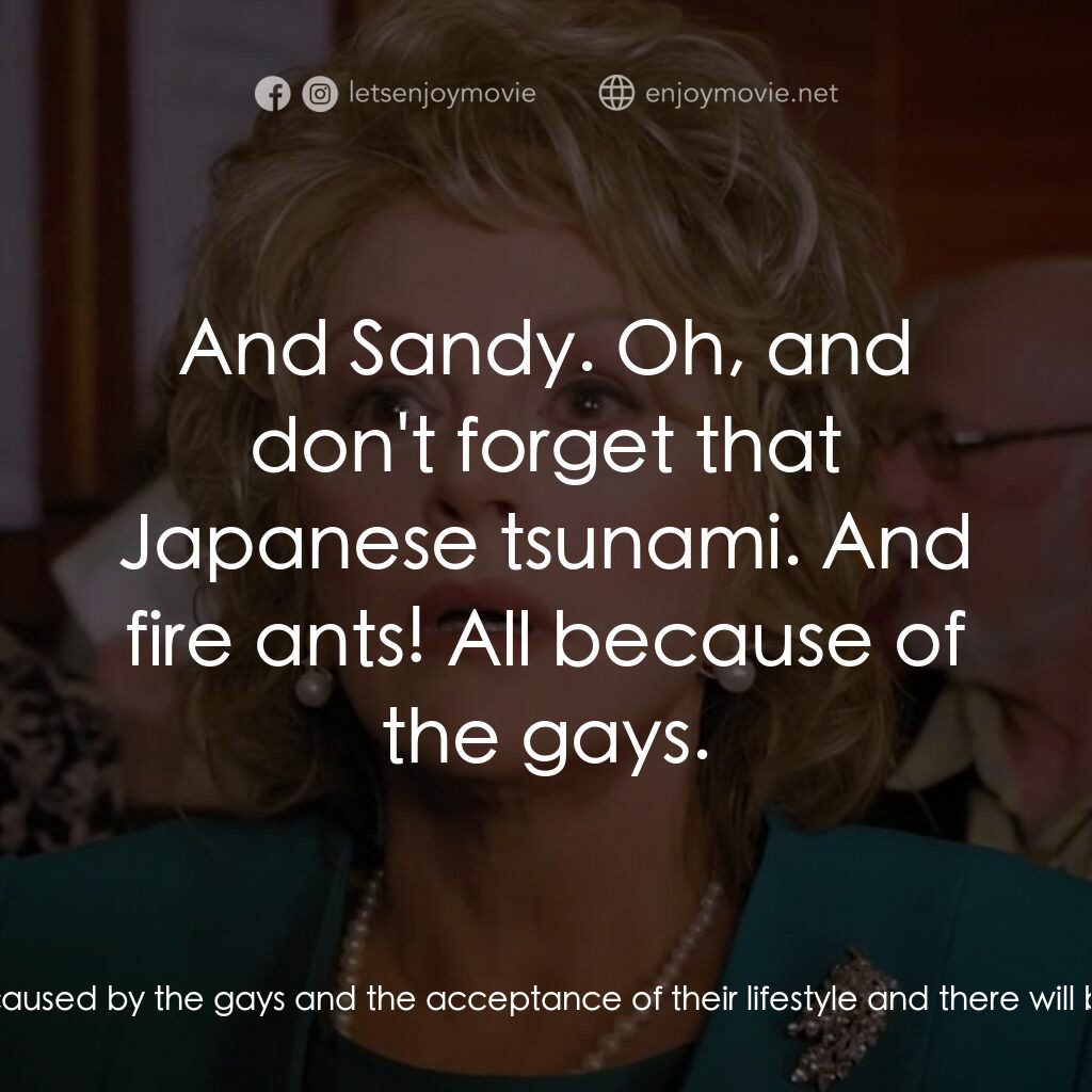 一場糟糕的婚禮電影對白：Jimmy Ray Brewton:  And there have been consequences to the moral decay of this c