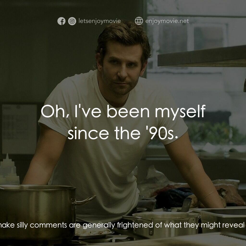 摘星廚神電影對白：Dr Rosshilde:  In my experience, people who come in here and make silly comments 