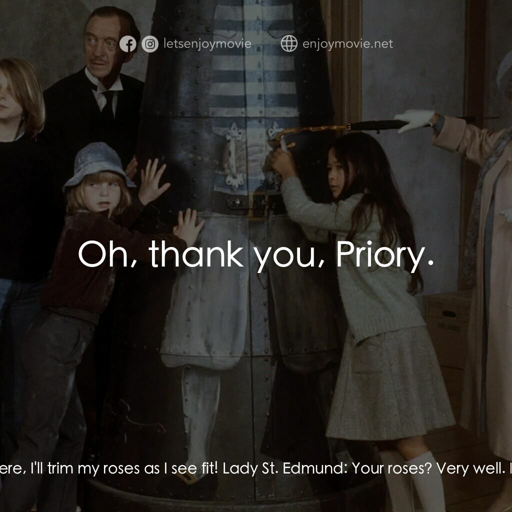 古堡風雲電影對白：Lady St. Edmund:  Gidding? Gidding? Lady St. Edmund:  Mr. Gidding! I would have a