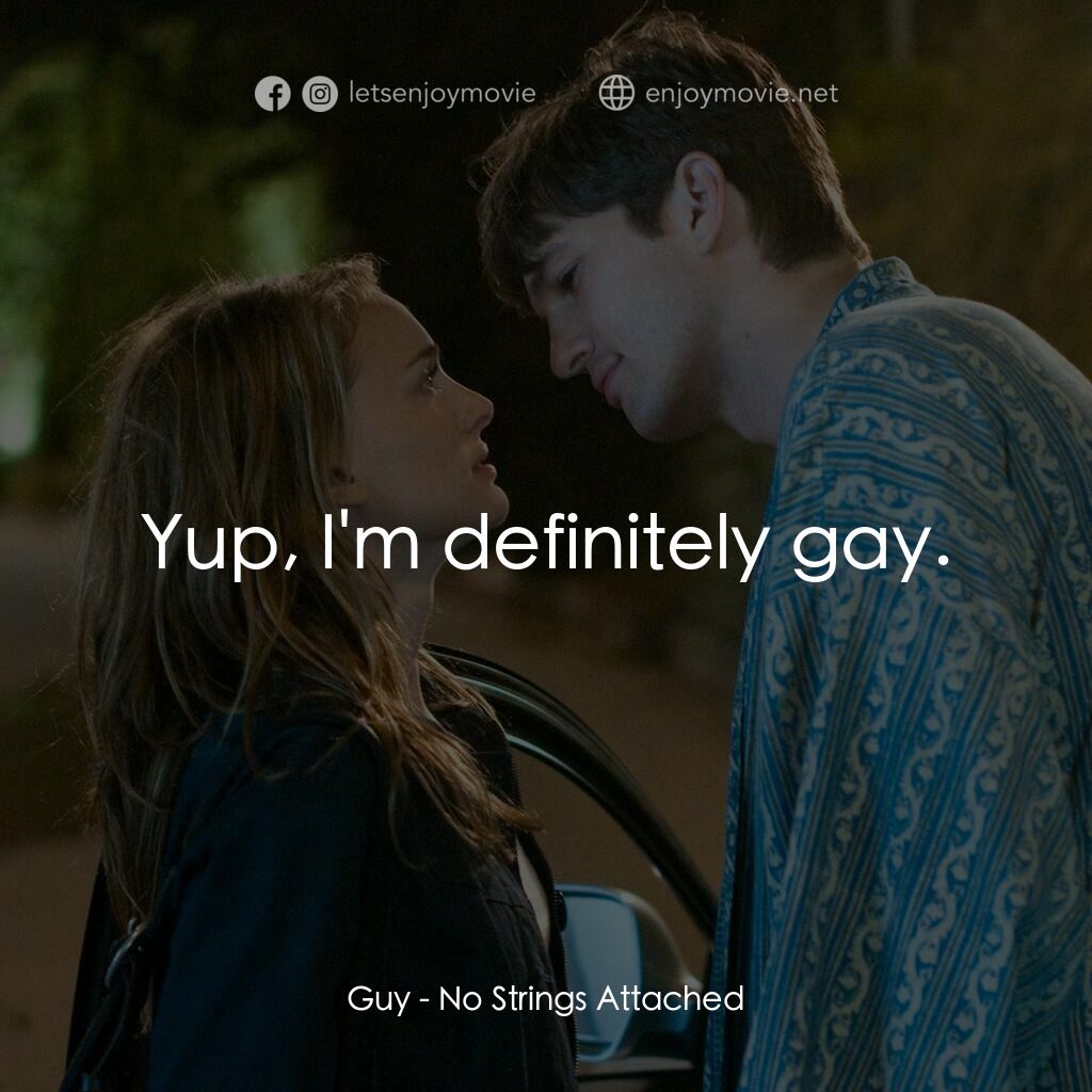 飯飯之交電影對白：Guy:  Yup, I'm definitely gay.