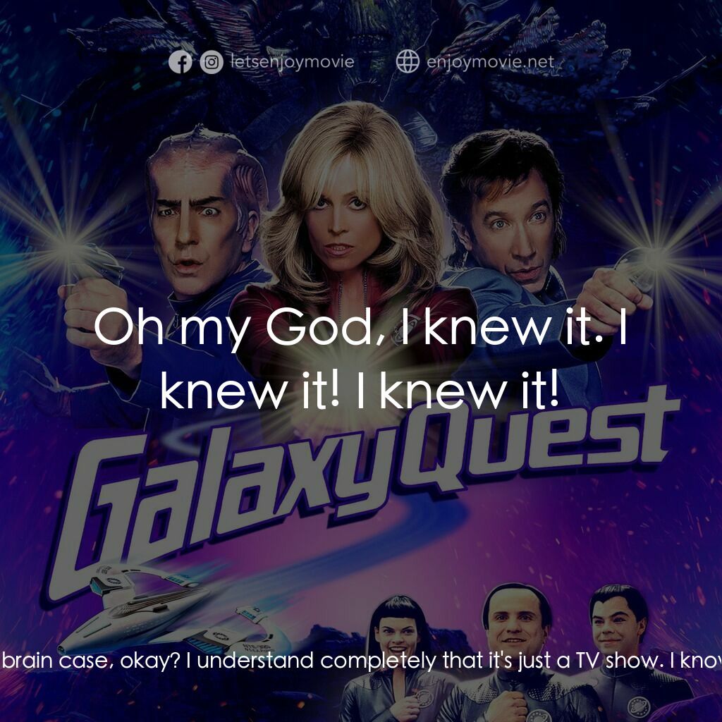 驚爆銀河系電影對白：Brandon Wheeger:  I just wanted to tell you that I thought a lot about what you s