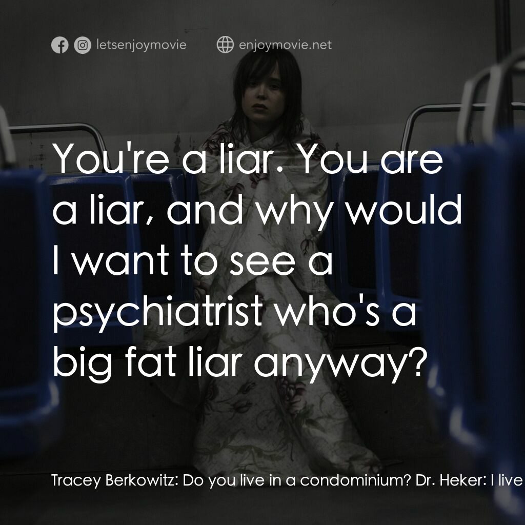 《翠西碎片》經典台詞：Tracey Berkowitz:  Do you live in a condominium? D ...