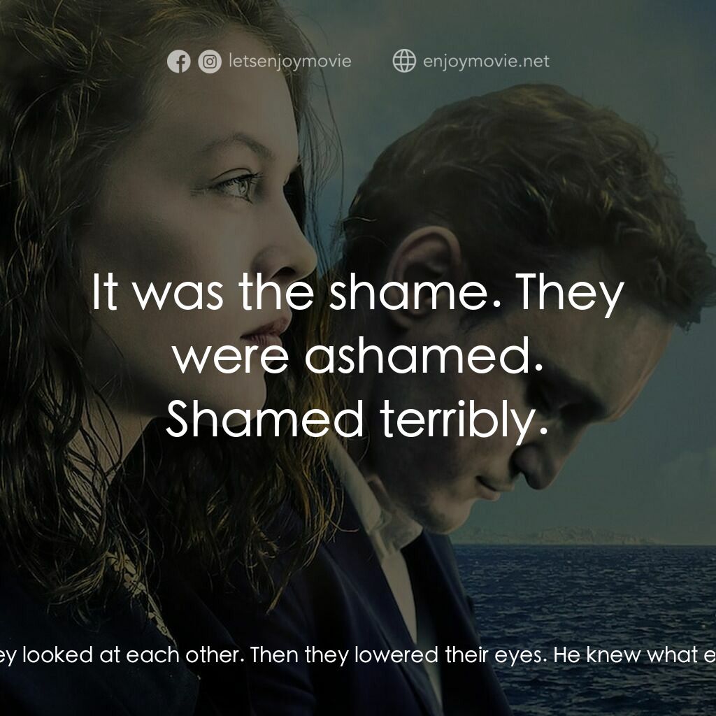 時空中轉站電影對白：Georg:  Their eyes met. For a long moment they looked at each other. Then they lo