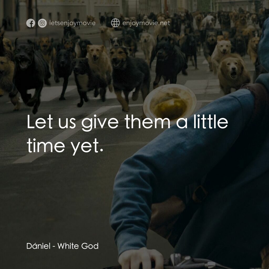 狗眼看人間電影對白：Dániel:  Let us give them a little time yet.